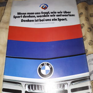 DAS BMW MOTORSPORT-KONZEPT, WENN MAN UNS FRAGT,WIE WIR ÜBER SPORT DENKEN,WERDEN WIR ANTWORTEN: