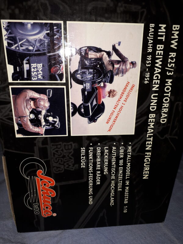 SCHUCO BMW R25/3 MIT BEIWAGEN UND FIGUREN