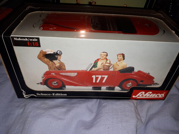 SCHUCO BMW 327 CABRIO ROT 1:18 / AUFLAGE 1000
