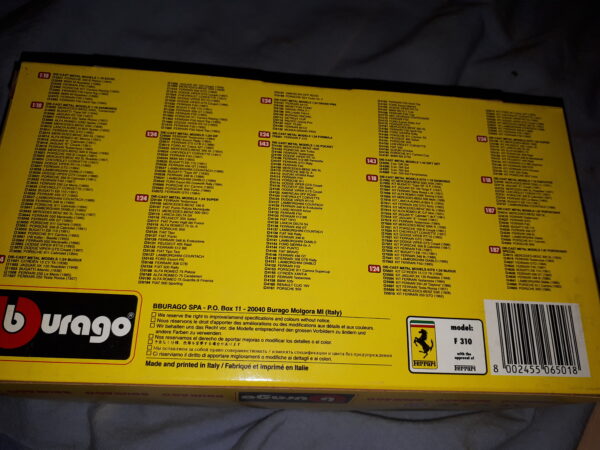 BURAGO  FERRARI F310 (1996) 1:24