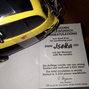 REVELL BMW ISETTA SCHWARZ GELB 1:18