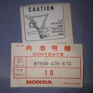 AUFKLEBER CAUTION TANK