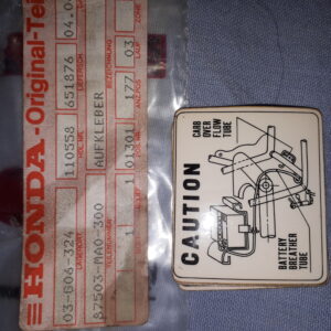 AUFKLEBER CAUTION LABEL START