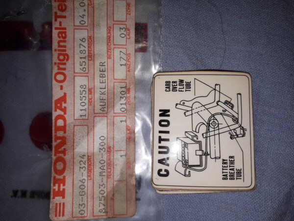 AUFKLEBER CAUTION LABEL START