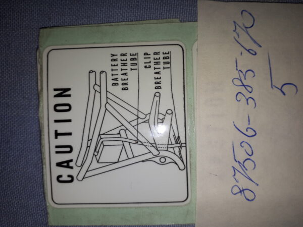 AUFKLEBER CAUTION LABEL START