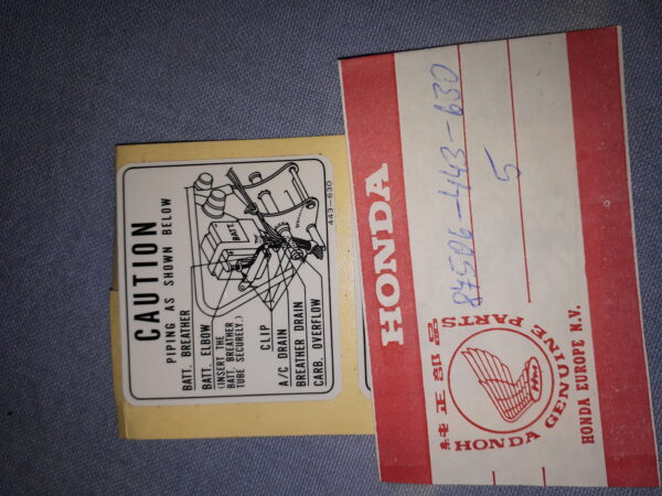 AUFKLEBER CAUTION MARK.BATTERY