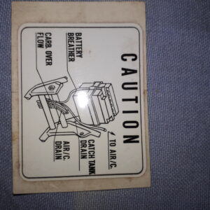AUFKLEBER CAUTION TO/AIR/C.