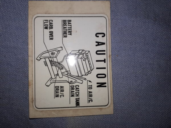 AUFKLEBER CAUTION TO/AIR/C.
