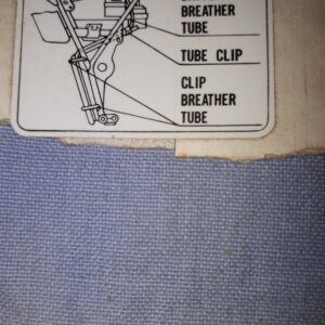 AUFKLEBER CAUTION BATTERY BREATHER TUBE
