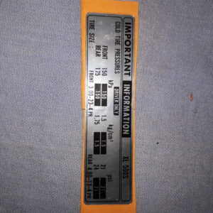 IMPORT INFORMATION XL500S