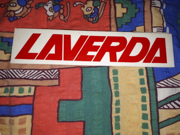 AUFKLEBER LAVERDA ROT