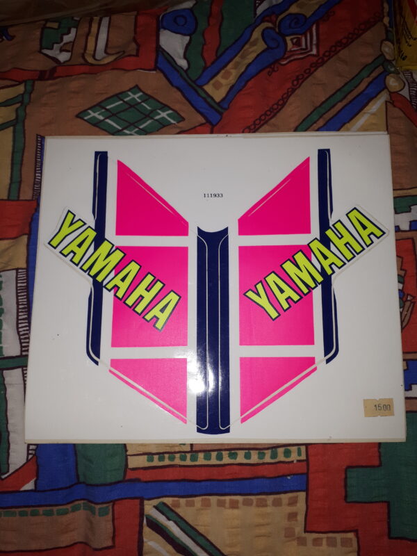 AUFKLEBERSATZ YAMAHA BLAU PINK GELB