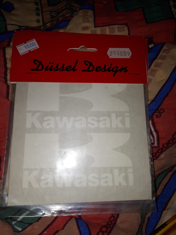 SCHRIFTZUG DOPPELT KAWASAKI WEIß