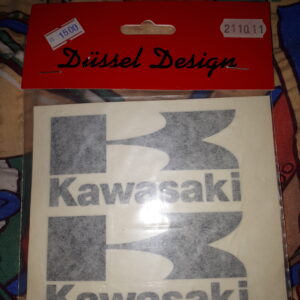 SCHRIFTZUG DOPPELT KAWASAKI SCHWARZ