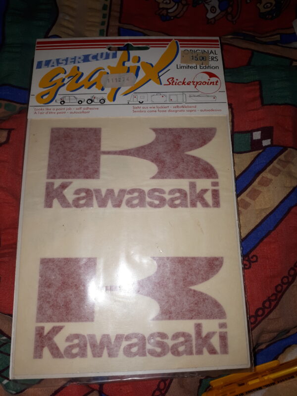 SCHRIFTZUG DOPPELT KAWASAKI ROT