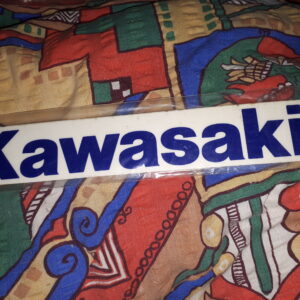 SCHRIFTZUG KAWASAKI BLAU