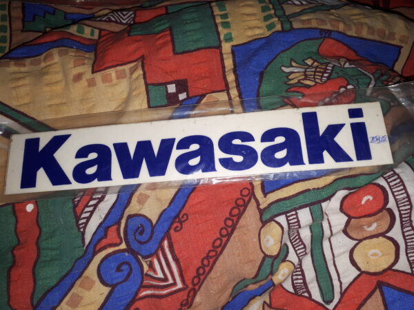 SCHRIFTZUG KAWASAKI BLAU