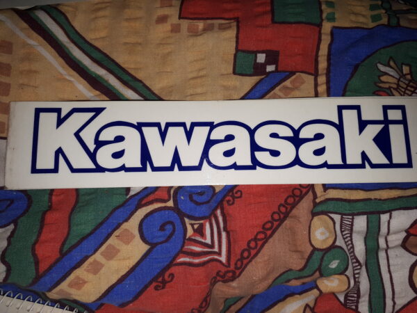 SCHRIFTZUG KAWASAKI BLAU