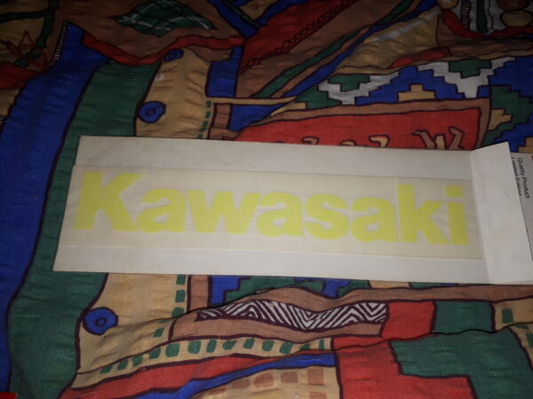 SCHRIFTZUG KAWASAKI NEONGELB