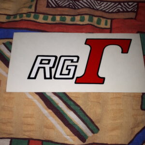 SCHRIFTZUG RG R ,SCHWARZ WEIß ROT