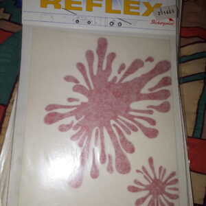 AUFKLEBER KLEKSE ROT REFLEKTIEREND