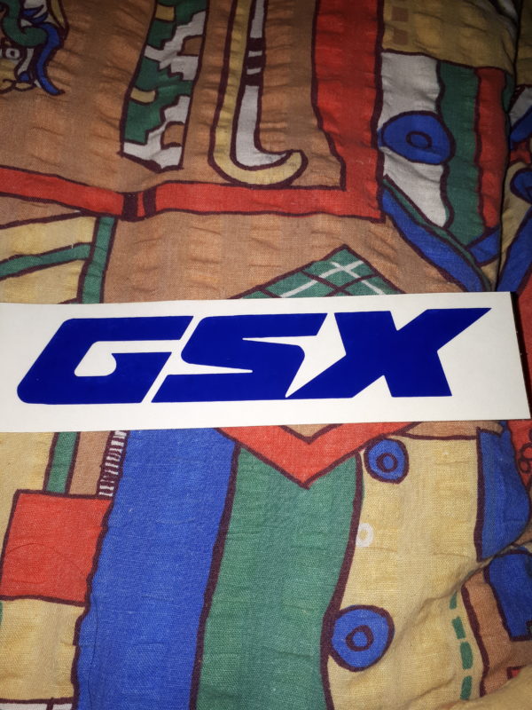 AUFKLEBER GSX BLAU