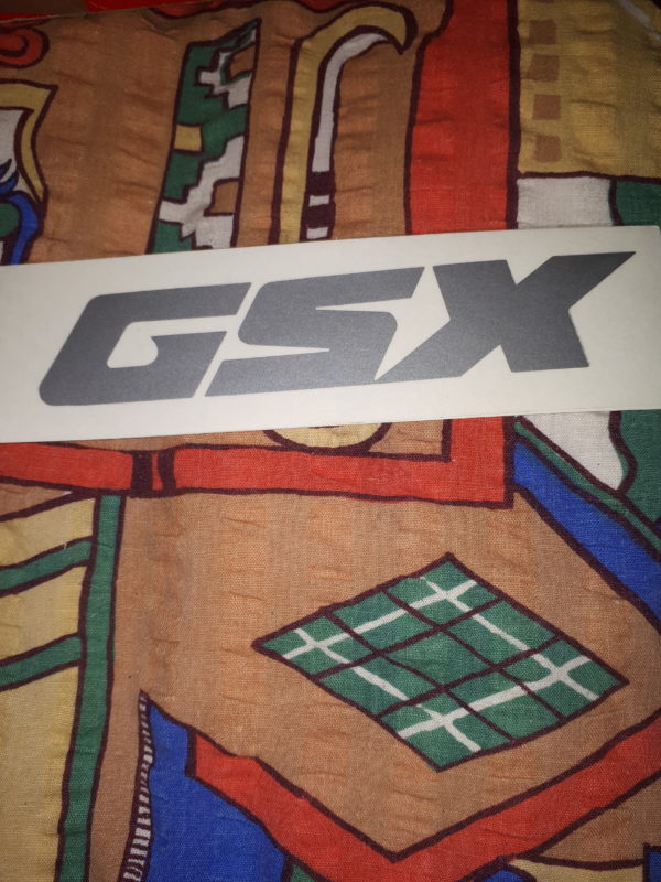 AUFKLEBER GSX SILBER