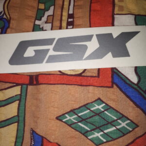 AUFKLEBER GSX SILBER