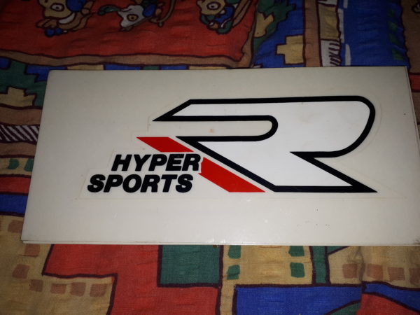 AUFKLEBER HYPER SPORTS R , SCHWARZ/ROT/WEIß