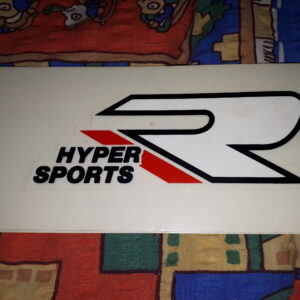 AUFKLEBER HYPER SPORTS R , SCHWARZ/ROT/WEIß