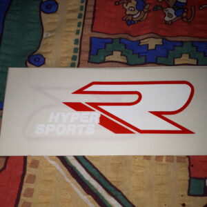 AUFKLEBER HYPER SPORTS R ,ROT/WEIß