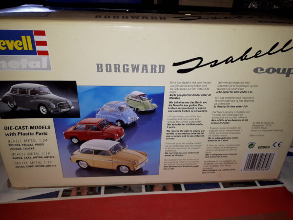 REVELL BORGWARD ISABELLE COUPE SILBER 08989 1:18