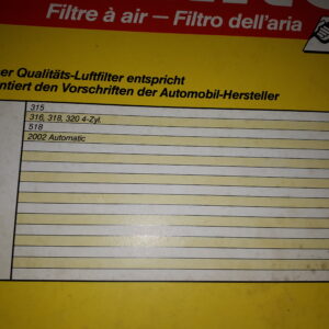 BMW LUFTFILTER 315,3116,318,320,518,2002 Automatic