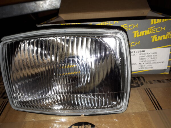 UNIT HEADLIGHT SCHEINWERFEREINSATZ ECKIG MTX50/80,MBX50/80,NX50CAREN,NS50MELODY