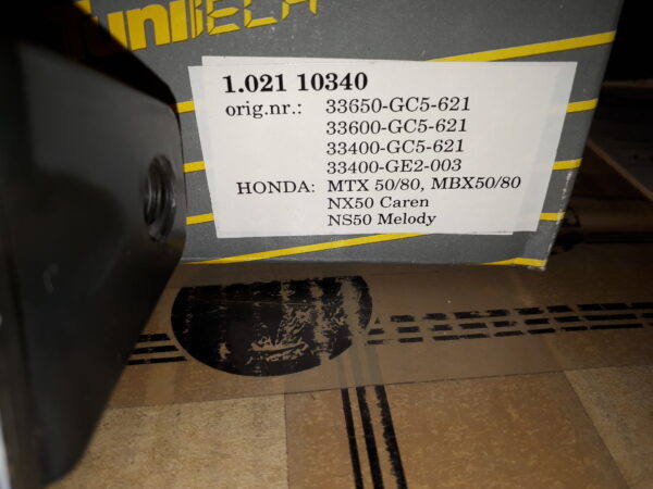 UNIT HEADLIGHT SCHEINWERFEREINSATZ ECKIG MTX50/80,MBX50/80,NX50CAREN,NS50MELODY