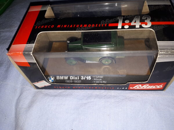 SCHUCO BMW DIXI 3/15 GRÜN 1928-1932, 1:43