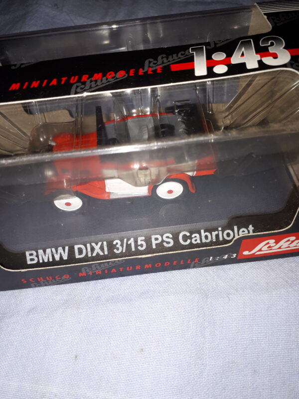 SCHUCO BMW DIXI 3/15 CABRIO ROT/WEIß 1:43