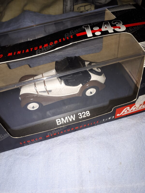 SCHUCO BMW 328 SOFTTOP BRAUN/WEIß 1:43