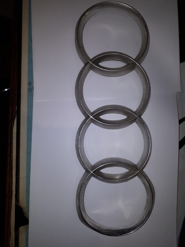 EMBLEM AUTO UNION 4 RINGE ALU