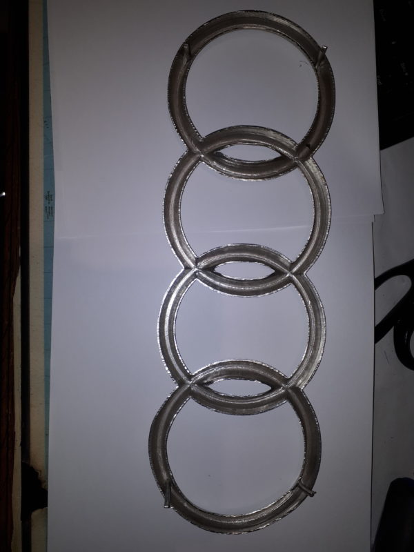 EMBLEM AUTO UNION 4 RINGE ALU