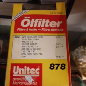 ÖLFILTER UNITEC 878, PASSEND BEI E12,28,21,23,24,30,34,32 NEU