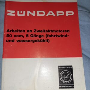 ZÜNDAPP ARBEITEN AN ZWEITAKTMOTOREN 50CCM,5 GÄNGE (FAHRTWIND UND WASSERGEKÜHLT)