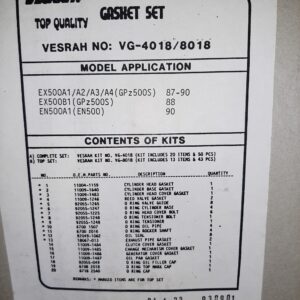 MOTORDICHTSATZ GPZ500S ect.