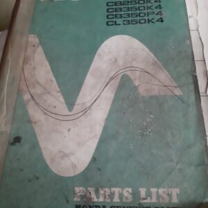 HONDA TEILE-KATALOG CB250K4,CB350K4,CB350P4,CL350K4,1972