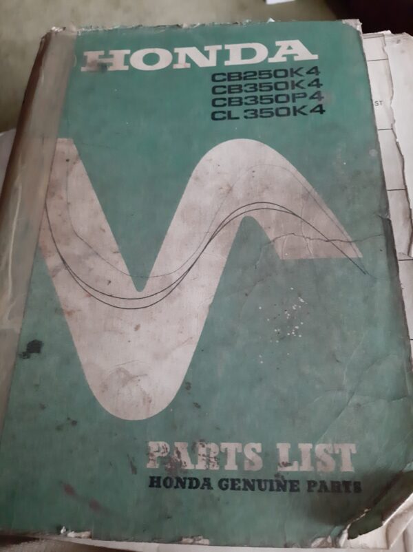 HONDA TEILE-KATALOG CB250K4,CB350K4,CB350P4,CL350K4,1972