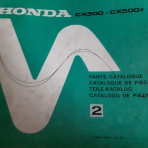 HONDA TEILE -KATALOG CX500.CX500z TEIL2 IN 4 SPRACHEN 1978