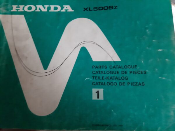 HONDA TEILE-KATALOG 1, XL500Sz ,IN 4 SPRACHEN