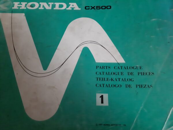 HONDA TEILE-KATALOG TEIL 1, CX500 IN 4 SPRACHEN