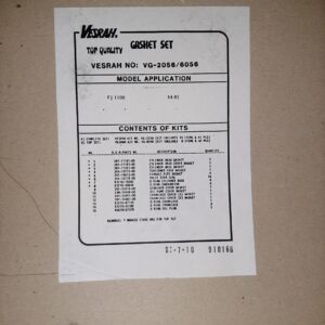 YAMAHA MOTORDICHTSATZ FJ 1100,84-85