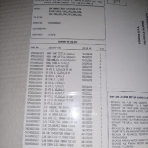 YAMAHA MOTORDICHTSATZ FZR 600